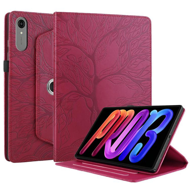 Tree Life Embossed Rotation Leather Tablet Case, For Lenovo Idea Tab Pro Gen 2 13, For Lenovo Xiaoxin Pad Pro GT 11.1 2025, For Lenovo Xiaoxin Pad 12.1 2025, For Lenovo Tab P12 / Xiaoxin Pad Pro 12.7 2025