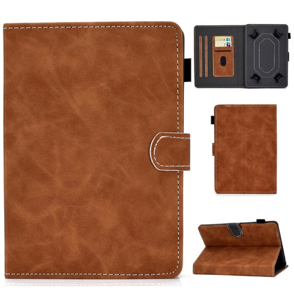 Tablet PC Universal Cowhide Texture Horizontal Flip Leather Case with Holder & Card Slots & Pen Slot, For 7 inch, For 8 inch, For 10 inch