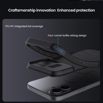 NILLKIN CamShield Pro PC Phone Case, For iPhone 17, For iPhone 16e, For iPhone 16 Plus, For iPhone 16, For iPhone 15 Plus, For iPhone 15