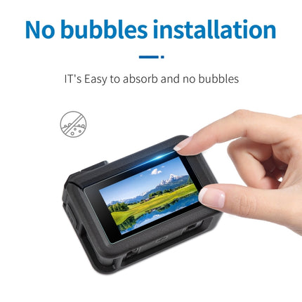 STARTRC 3 en 1 Protector de lente de pantalla frontal y trasera Películas de vidrio templado para DJI Osmo Action 4