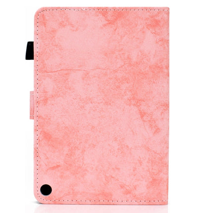For Amazon Kindle Fire HD 8 (2020) Marble Style Cloth Texture Tablet PC Protective Leather Case with Bracket & Card Slot & Pen Slot & Anti Skid Strip & Wake-up / Sleep Function, For Amazon Kindle Fire HD 8 (2020)