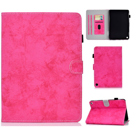 For Amazon Kindle Fire HD 8 (2020) Marble Style Cloth Texture Tablet PC Protective Leather Case with Bracket & Card Slot & Pen Slot & Anti Skid Strip & Wake-up / Sleep Function, For Amazon Kindle Fire HD 8 (2020)