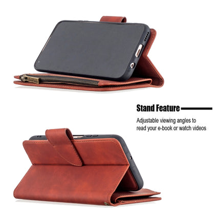 Skin Feel Detachable Magnetic Zipper Horizontal Flip PU Leather Case with Holder & Card Slots & Wallet & Photo Frame & Lanyard, For Huawei P40 Lite, For Huawei P40 Pro, For Huawei P Smart Z, For Huawei P Smart (2019)