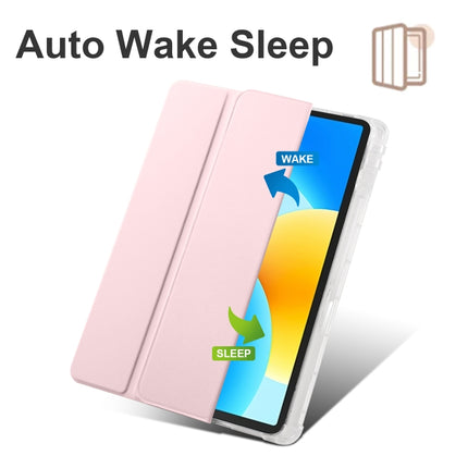 3-folding Transparent TPU Smart Leather Tablet Case, For Huawei MatePad 11.5 2023