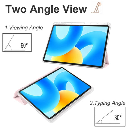 3-folding Transparent TPU Smart Leather Tablet Case, For Huawei MatePad 11.5 2023