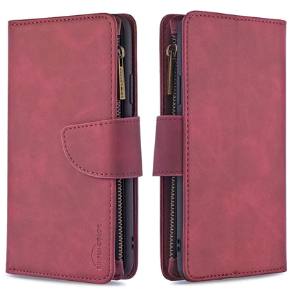Skin Feel Detachable Magnetic Zipper Horizontal Flip PU Leather Case with Multi-Card Slots & Holder & Wallet & Photo Frame & Lanyard, For iPhone XS / X, For iPhone 6 Plus, For iPhone 6, For iPhone 11 Pro Max
