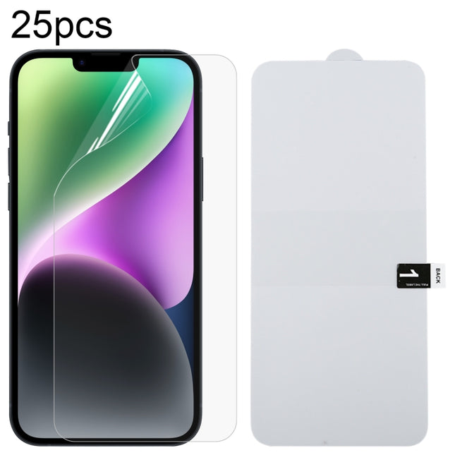 25pcs Full Screen Protector Explosion-proof Hydrogel Film, For iPhone 17 Pro Max, For iPhone 17 / 17 Pro, For iPhone Air, For iPhone 16 Pro Max, For iPhone 16 Pro, For iPhone 16 Plus, For iPhone 16, For iPhone 15 Pro Max, For iPhone 15 Pro             ...
