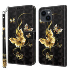 For iPhone 15 / Golden Swallow Butterfly