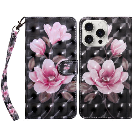 3D Painted Leather Phone Case, For iPhone 16 Pro Max, For iPhone 16 Pro