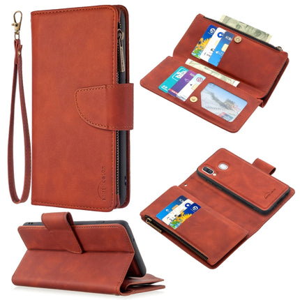 Skin Feel Detachable Magnetic Zipper Horizontal Flip PU Leather Case with Multi-Card Slots & Holder & Wallet & Photo Frame & Lanyard, For Samsung Galaxy A40, For Samsung Galaxy A41, For Samsung Galaxy A50 / A30s / A50s, For Samsung Galaxy A70e
