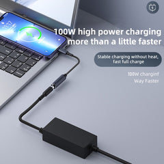 100W Computer Charging Adapter Connector, DC 2.5 x 0.7mm to USB-C / Type-C Male, DC 3 x 1.1mm to USB-C / Type-C Male, DC 4 x 1.7mm to USB-C / Type-C Male, DC 4.5 x 0.6mm to USB-C / Type-C Male, DC 4.8 x 1.7mm to USB-C / Type-C Male