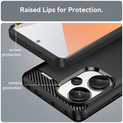 Brushed Texture Carbon Fiber TPU Phone Case, For Xiaomi Redmi Note 13 Pro+, For Xiaomi Redmi Note 13 Pro 5G, For Xiaomi Redmi K60 Ultra, For Xiaomi Poco M6 Pro 5G, For Xiaomi Redmi K70 Pro, For Xiaomi Redmi 12 5G, For Xiaomi Redmi Note 12R             ...