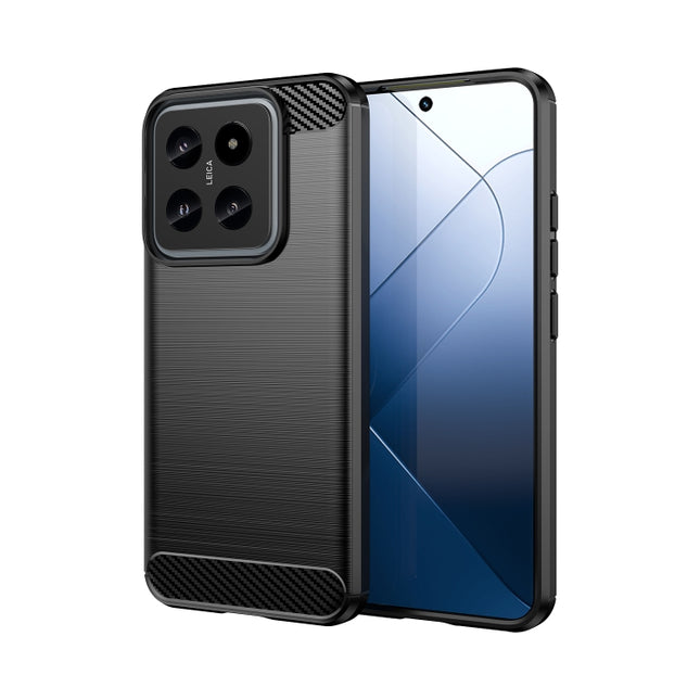 Brushed Texture Carbon Fiber TPU Phone Case, For Xiaomi Poco X6 Neo, For Xiaomi Redmi 13C 5G, For Xiaomi Redmi K70E, For Xiaomi Poco X6 Pro 5G, For Xiaomi Poco C65, For Xiaomi 14 Pro, For Xiaomi 14, For Xiaomi Redmi Note 13 5G