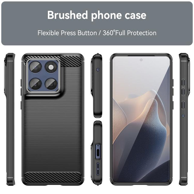 Brushed Texture Carbon Fiber TPU Phone Case, For Motorola Edge 60, For Motorola Moto G Stylus 5G 2024, For Motorola Moto G34, For Motorola Moto G Power 2024, For Motorola Moto G54 Global, For Motorola Moto G14, For Motorola Edge 30 Pro                 ...