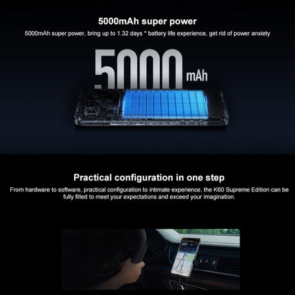 Xiaomi Redmi K60 Ultra 5G,  6.67 inch MIUI 14 Mediatek Dimensity 9200+ Octa Core up to 3.35GHz, NFC, Network: 5G, 16GB+256GB