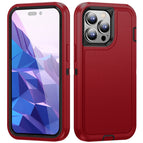 For iPhone 15 Pro / Red + Black