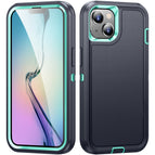 For iPhone 15 Plus / Dark Blue + Light Blue