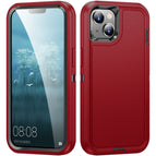 For iPhone 15 / Red + Black