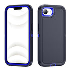 For iPhone 16e / Dark Blue + Royal Blue