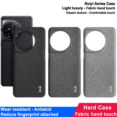 imak Ruiyi Series Cloth Texture PU + PC Phone Case, For OnePlus 13, For OnePlus Nord CE4 5G, For OnePlus Ace 3 / 12R, For OnePlus 12 5G, For OnePlus Ace 2V / Nord 3 5G, For OnePlus 11 5G