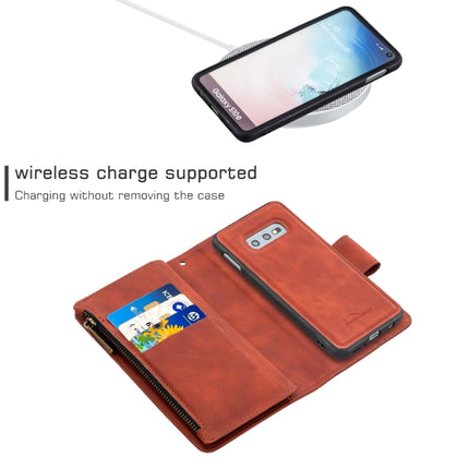 Skin Feel Detachable Magnetic Zipper Horizontal Flip PU Leather Case with Multi-Card Slots & Holder & Wallet & Photo Frame & Lanyard, For Samsung Galaxy A81, For Samsung Galaxy A91, For Samsung Galaxy Note10+, For Samsung Galaxy Note10