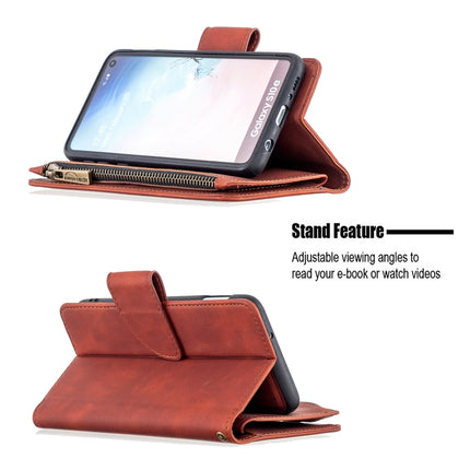 Skin Feel Detachable Magnetic Zipper Horizontal Flip PU Leather Case with Multi-Card Slots & Holder & Wallet & Photo Frame & Lanyard, For Samsung Galaxy A81, For Samsung Galaxy A91, For Samsung Galaxy Note10+, For Samsung Galaxy Note10
