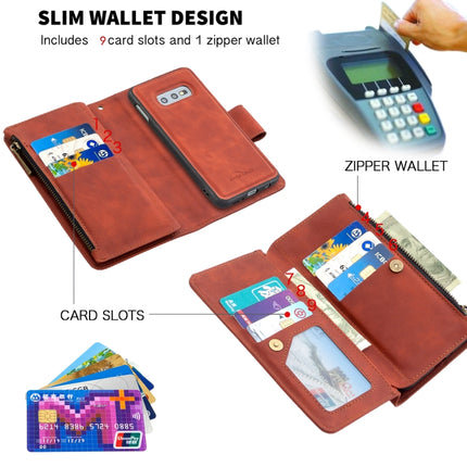 Skin Feel Detachable Magnetic Zipper Horizontal Flip PU Leather Case with Multi-Card Slots & Holder & Wallet & Photo Frame & Lanyard, For Samsung Galaxy A81, For Samsung Galaxy A91, For Samsung Galaxy Note10+, For Samsung Galaxy Note10