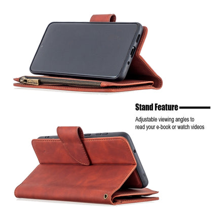 Skin Feel Detachable Magnetic Zipper Horizontal Flip PU Leather Case with Multi-Card Slots & Holder & Wallet & Photo Frame & Lanyard, For Samsung Galaxy S20+, For Samsung Galaxy S20 Ultra, For Samsung Galaxy S20
