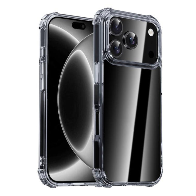 iPAKY Crystal Clear Series Shockproof PC + TPU Protective Phone Case, For iPhone 18 Pro / 17 Pro, For iPhone 18 Pro Max / 17 Pro Max, For iPhone 17e / 16e, For iPhone 16 Pro Max, For iPhone 16 Pro, For iPhone 16 Plus, For iPhone 16, For iPhone 15 Pro M...