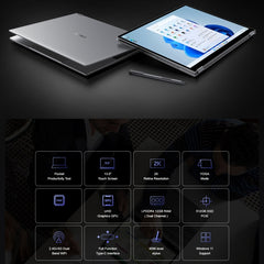 CHUWI FreeBook 13.5 inch Yoga Laptop, Windows 11 Intel Processor N150 Quad Core, FreeBook 12GB+512GB