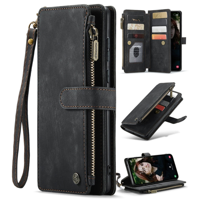 CaseMe C30 Card Slots Zipper Wallet Leather Phone Case, For Samsung Galaxy S24 5G, For Samsung Galaxy S23 FE, For Samsung Galaxy A24 4G, For Samsung Galaxy A23