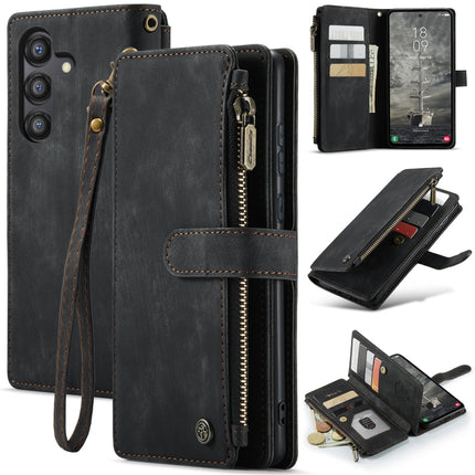 CaseMe C30 Card Slots Zipper Wallet Leather Phone Case, For Samsung Galaxy A25 4G, For Samsung Galaxy A15, For Samsung Galaxy A55 5G, For Samsung Galaxy A35 5G, For Samsung Galaxy S24 Ultra 5G, For Samsung Galaxy S24+ 5G