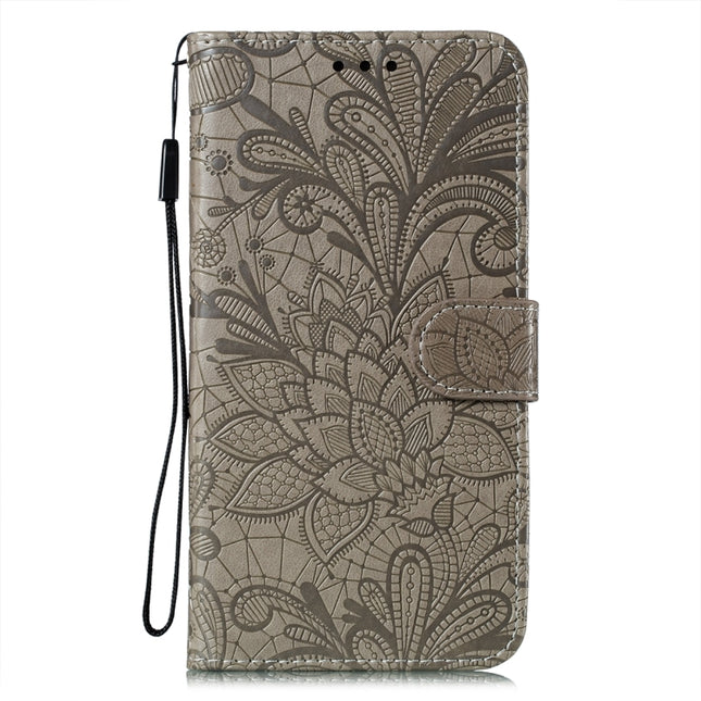 Lace Flower Embossing Flip Leather Phone Case, For iPhone 15