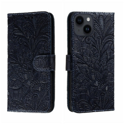 Lace Flower Embossing Flip Leather Phone Case, For iPhone 16, For iPhone 15 Pro Max, For iPhone 15 Pro, For iPhone 15 Plus