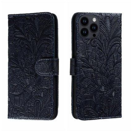 Lace Flower Embossing Flip Leather Phone Case, For iPhone 16, For iPhone 15 Pro Max, For iPhone 15 Pro, For iPhone 15 Plus
