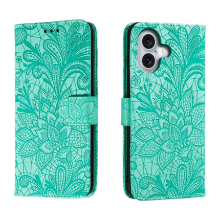 Lace Flower Embossing Flip Leather Phone Case, For iPhone 16, For iPhone 15 Pro Max, For iPhone 15 Pro, For iPhone 15 Plus