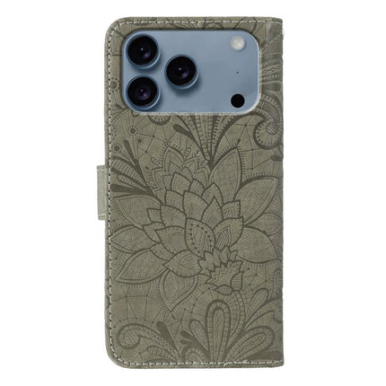 Lace Flower Embossing Flip Leather Phone Case, For iPhone 17e / 16e, For iPhone 17 Pro Max, For iPhone 17 Pro, For iPhone 17