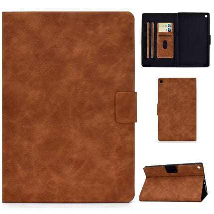 Cowhide Texture Horizontal Flip Leather Case with Holder & Card Slots & Sleep / Wake-up Function, For Kindle Fire HD8 (2020), For Kindle Fire 7 2015 / 2017 / 2019, For Kindle Fire HD8 2016 / 2017, For Kindle Fire HD10 2015 / 2017