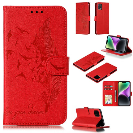 Feather Pattern Litchi Texture Leather Phone Case, For iPhone 15 Pro Max, For iPhone 15 Pro, For iPhone 15 Plus, For iPhone 15