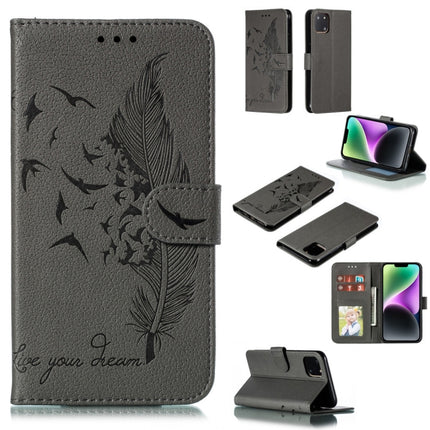 Feather Pattern Litchi Texture Leather Phone Case, For iPhone 15 Pro Max, For iPhone 15 Pro, For iPhone 15 Plus, For iPhone 15