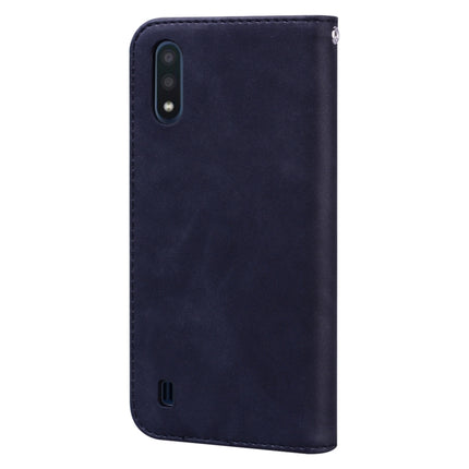 Frosted Business Magnetic Horizontal Flip PU Leather Case with Holder & Card Slot & Lanyard, For Samsung Galaxy A01, For Samsung Galaxy A7 (2018), For Samsung Galaxy A10, For Samsung Galaxy A10s