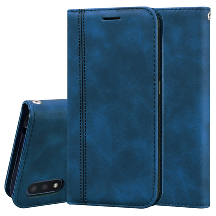 Frosted Business Magnetic Horizontal Flip PU Leather Case with Holder & Card Slot & Lanyard, For Samsung Galaxy A01, For Samsung Galaxy A7 (2018), For Samsung Galaxy A10, For Samsung Galaxy A10s