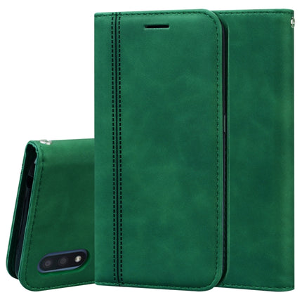 Frosted Business Magnetic Horizontal Flip PU Leather Case with Holder & Card Slot & Lanyard, For Samsung Galaxy A01, For Samsung Galaxy A7 (2018), For Samsung Galaxy A10, For Samsung Galaxy A10s