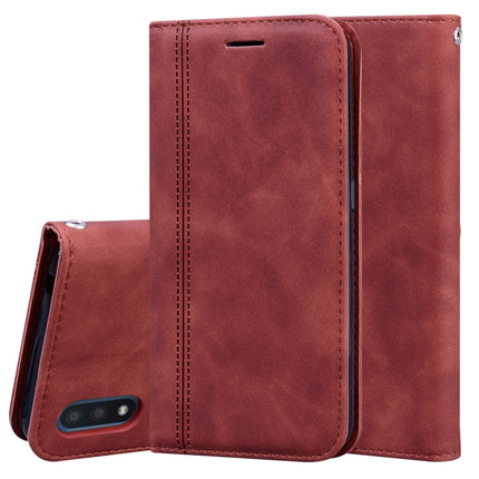 Frosted Business Magnetic Horizontal Flip PU Leather Case with Holder & Card Slot & Lanyard, For Samsung Galaxy A01, For Samsung Galaxy A7 (2018), For Samsung Galaxy A10, For Samsung Galaxy A10s