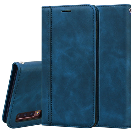 Frosted Business Magnetic Horizontal Flip PU Leather Case with Holder & Card Slot & Lanyard, For Samsung Galaxy A01, For Samsung Galaxy A7 (2018), For Samsung Galaxy A10, For Samsung Galaxy A10s