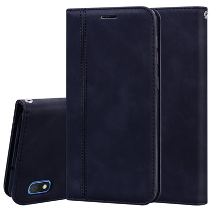 Frosted Business Magnetic Horizontal Flip PU Leather Case with Holder & Card Slot & Lanyard, For Samsung Galaxy A01, For Samsung Galaxy A7 (2018), For Samsung Galaxy A10, For Samsung Galaxy A10s