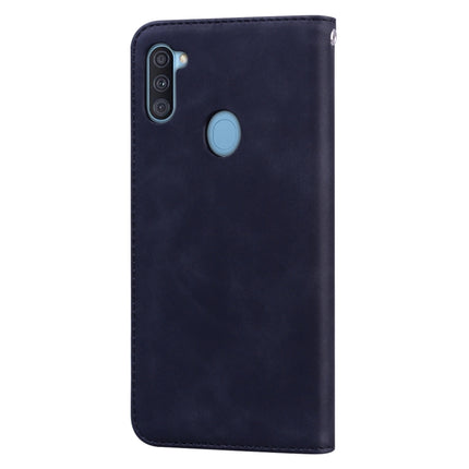 Frosted Business Magnetic Horizontal Flip PU Leather Case with Holder & Card Slot & Lanyard, For Samsung Galaxy A11, For Samsung Galaxy A20s, For Samsung Galaxy A30/A20, For Samsung Galaxy A31