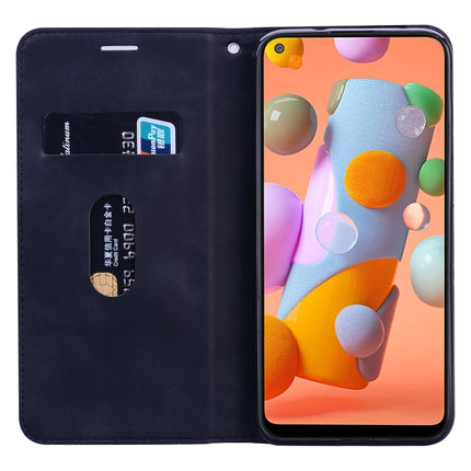 Frosted Business Magnetic Horizontal Flip PU Leather Case with Holder & Card Slot & Lanyard, For Samsung Galaxy A11, For Samsung Galaxy A20s, For Samsung Galaxy A30/A20, For Samsung Galaxy A31