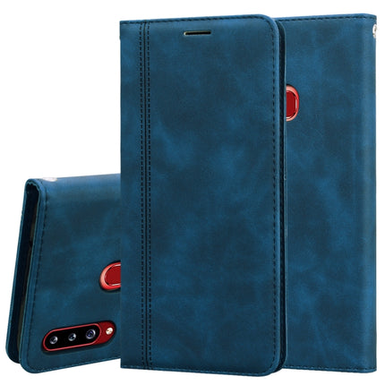 Frosted Business Magnetic Horizontal Flip PU Leather Case with Holder & Card Slot & Lanyard, For Samsung Galaxy A11, For Samsung Galaxy A20s, For Samsung Galaxy A30/A20, For Samsung Galaxy A31