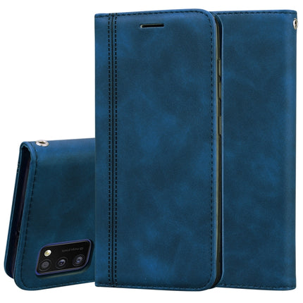 Frosted Business Magnetic Horizontal Flip PU Leather Case with Holder & Card Slot & Lanyard, For Samsung Galaxy A41, For Samsung Galaxy A50, For Samsung Galaxy A51, For Samsung Galaxy A70